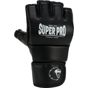 Super Pro Combat Gear Brawler MMA Handschoenen Zwart/Wit
