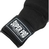 Super Pro Combat Gear Binnenhandschoenen Met Bandage Zwart/Wit Large