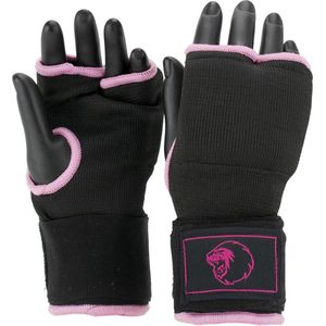 Super Pro Combat Gear Binnenhandschoenen Met Bandage Zwart/Roze Large