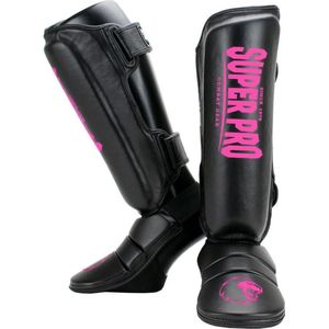 Super Pro Combat Gear Scheenbeschermer Protector Zwart/Roze