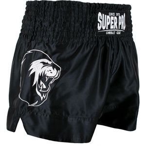 Super Pro Combat Gear Thai en Kickboksshort Hero Zwart/Wit Large