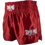 Super Pro Combat Gear Thai en Kickboksshort Hero Rood/Wit Extra Small