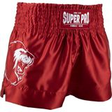 Super Pro Combat Gear Thai en Kickboksshort Hero Rood/Wit Extra Small