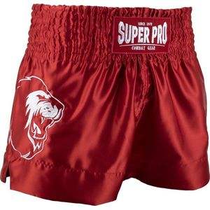 Super Pro Combat Gear Thai en Kickboksshort Hero Rood/Wit Extra Small