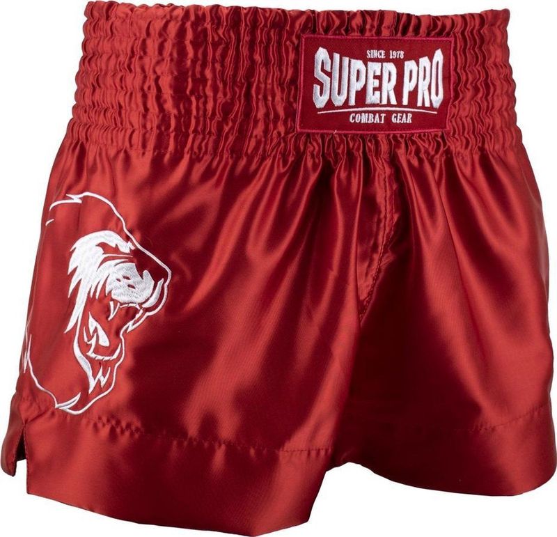 Super Pro Combat Gear Thai en Kickboksshort Hero Rood/Wit Extra Small