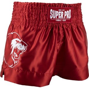Super Pro Combat Gear Thai en Kickboksshort Hero Rood/Wit Extra Extra Large