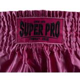 Super Pro Combat Gear Thai en Kickboksshort Hero Roze/Wit Extra Small