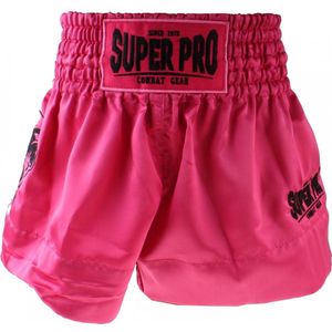 Super Pro Combat Gear Thai en Kickboksshort Hero Roze/Wit Extra Small