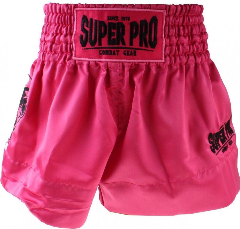Super Pro Combat Gear Thai en Kickboksshort Hero Roze/Wit Extra Small