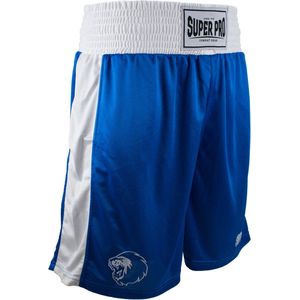 Super Pro - Club Boksshort - Blauw/Wit - 100% Polyester