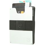 Pasjeshouder Aluminum - Briefgeld houder - elastieken geldband - 6 tot 8 pasjes - RFID - Zwart