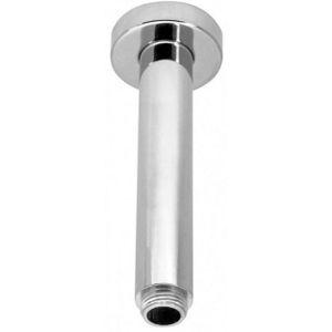 Plafonduitloop hotbath mate 15 cm verzwaard rond geborsteld nikkel