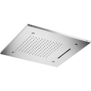 Hoofddouche hotbath mate 50x50 cm triple inbouw led geborsteld nikkel