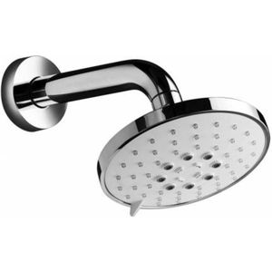 Hotbath hoofddouche mate 13 cm wandmodel 3 standen opbouw geborsteld nikkel