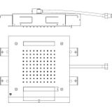 Hotbath Mate M172 inbouw hoofddouche met LED vierkant 30 cm chroom