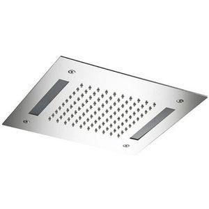 Hotbath Mate M172 inbouw hoofddouche met LED vierkant 30 cm geborsteld nikkel