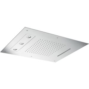 Hotbath Mate Inbouw Hoofddouche High Flow Met LED Rechthoek 48x63 cm Chroom