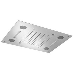 Hotbath Mate M192 inbouw hoofddouche met LED, spray en Bluetooth 48x63cm geborsteld nikkel
