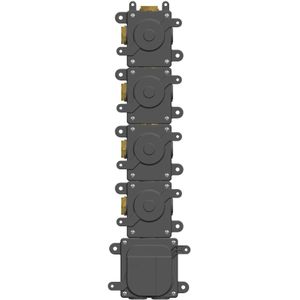 Hotbath MHF004 high flow inbouwdeel 4 stopkranen