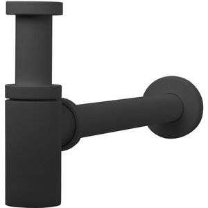 Wastafel sifon hotbath cobber rond mat zwart