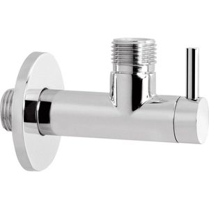Hoekstopkraan hotbath cobber rond met filter chroom