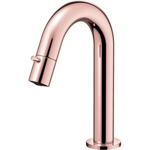 Fonteinkraan Hotbath Dude 1-knop gebogen 19.3 cm Rond Roze Goud