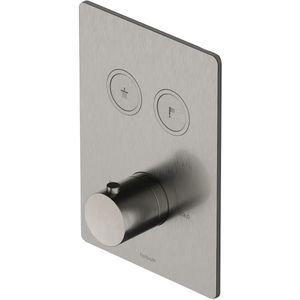 Hotbath - Cobber - Douchethermostaat - Geborsteld Nikkel - Inbouw 2 Pushbuttons