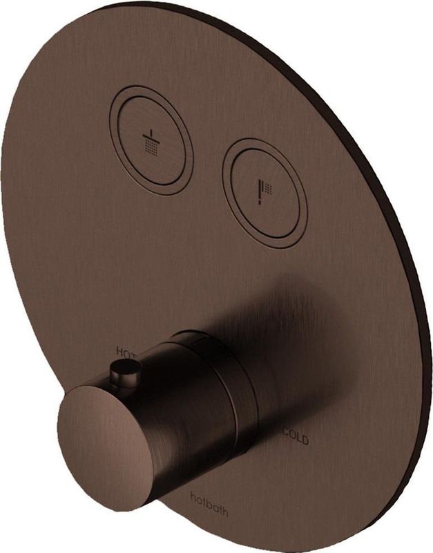 Hotbath - Cobber - Douchethermostaat - Verouderd Messing