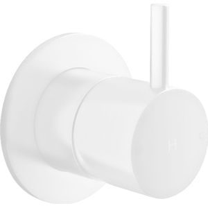 Inbouw stopkraan hotbath cobber 1-hendel mat wit