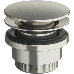 Hotbath Archie Afvoerplug Always Open Met Schroef Rond RVS 316 AR708IX