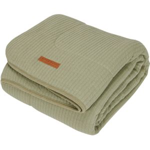 Little Dutch - Pure & Soft - Ledikantdeken - Olive - Katoen en Polyester