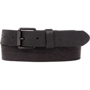 Presly & Sun Heren - Leren Riem - 95 cm - Zwart - 35-12