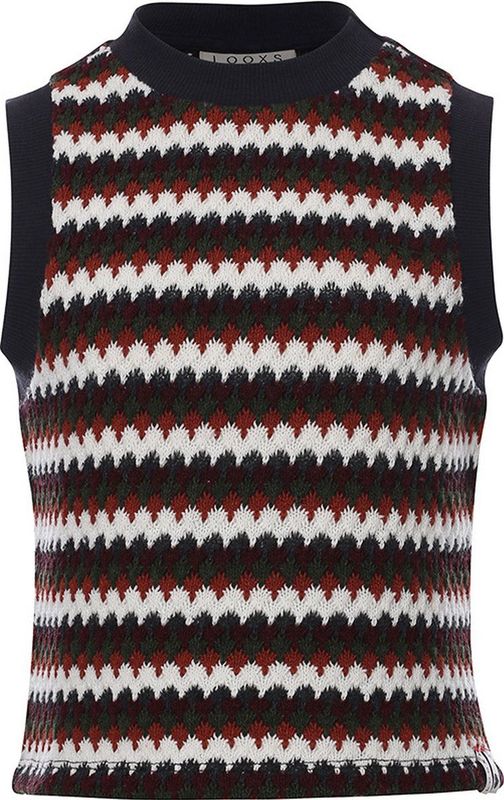 LOOXS - 10sixteen - T-shirt - Wit Gestreept - Maat 128