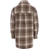 LOOXS 10sixteen Geruite Flanellen Shacket Winterjas Beige