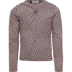 LOOXS 10sixteen 2331-5425-818 Meisjes T-Shirt4 - Bruin dessin van 68 Polyester Viscose 1 elastane
