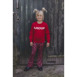 LOOXS Little 2333-7371-257 Meisjes Sweater- rood van 37 COTTON 35 NYLON 25 acryl 3 SPANDE