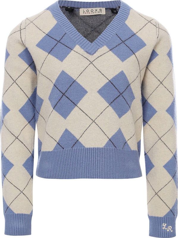 LOOXS 10sixteen 2401-5304-061 Meisjes Sweater - Blauw van VISCOSE 22 NYLON 28 POLYESTER