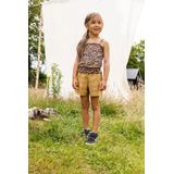 LOOXS Little 2412-7134-801 Meisjes Blouse - Maat 128 - beige van 98% poly 2% spandex