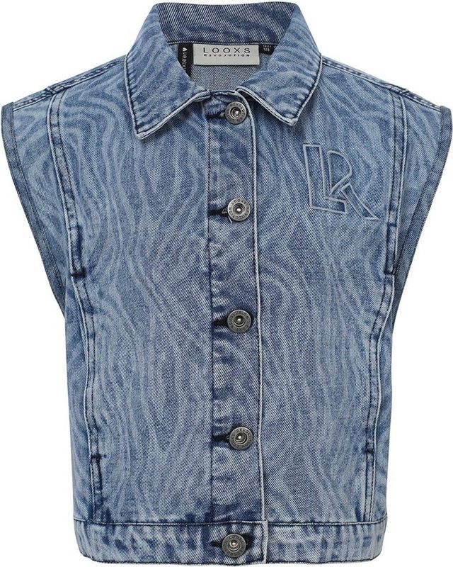 LOOXS 10sixteen Meisjes spijkerjasje - Konings blauw