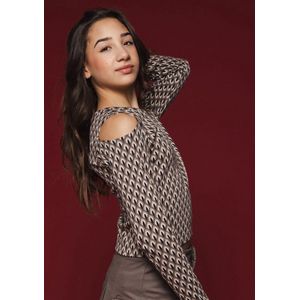 LOOXS 10sixteen Meisjes top open schouder - Graphic