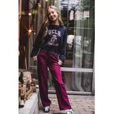 Chino - Rood - Katoen - Met Gevlochten Riem