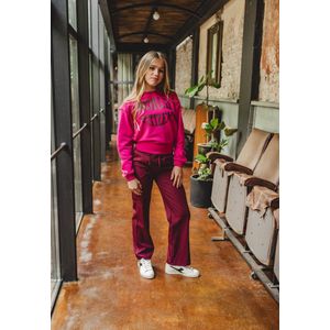 Chino - Rood - Katoen - Met Gevlochten Riem