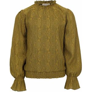 LOOXS 10sixteen Meisjes top kant - Mos groen