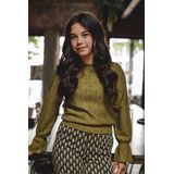 LOOXS 10sixteen Meisjes top kant - Mos groen