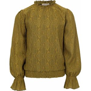 LOOXS 10sixteen Meisjes top kant - Mos groen