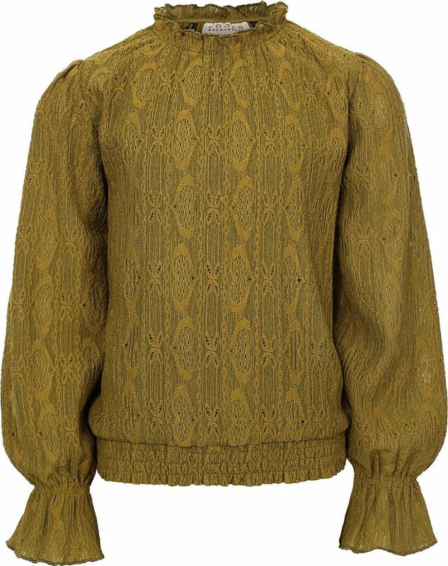 LOOXS 10sixteen Meisjes top kant - Mos groen
