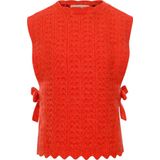 LOOXS Little 2431-7038-382 Meisjes Gilets/ - Oranje van 54 Nylon 23 Acrylic 23 Polyester