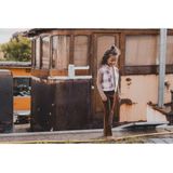 Looxs Revolution Gilet teddy/bouclé look lila ruit voor meisjes in de kleur