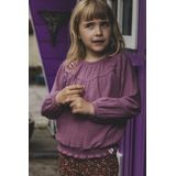 LOOXS Little 2431-7115-607 Meisjes Blouse - Paars van 98 Polyester 2 Spandex