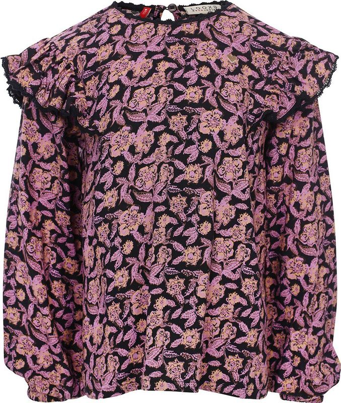 LOOXS Little Blouse - Bruin Dessin - 100% Viscose